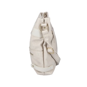 Geanta dama bej casual piele ecologica crossbody si de umar cu bareta reglabila Rieker H1072-81-Bej