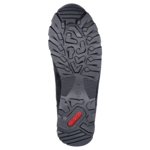 Ghete barbati negru casual piele naturala cu talpa joasa Rieker F5710-00-Negru