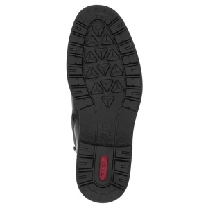 Ghete barbati negru casual piele naturala imblanite cu toc Rieker 33104-00-Negru