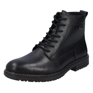 Ghete barbati negru casual piele naturala impermeabile imblanite cu toc Rieker 33143-00-Negru