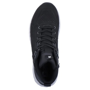 Ghete barbati negru sport piele naturala impermeabile cu talpa joasa Rieker U0161-00-Negru
