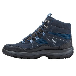Ghete dama, albastru inchis, sport, piele naturala, impermeabile, cu talpa joasa, Waldlaufer 471974-501-954-Holly-Albastru-Inchis