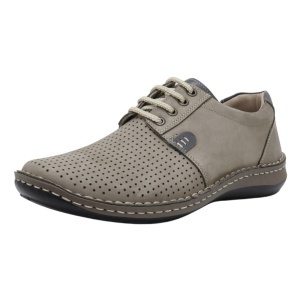 Pantofi barbati gri casual piele naturala perforati cu talpa joasa Otter OT9551-14-2-Gri