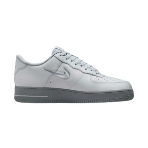 Pantofi barbati gri sport piele naturala cu talpa groasa Nike Air Force 1 Jewel HM0621-001-Gri