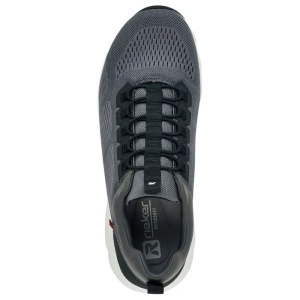 Pantofi barbati gri sport textil cu talpa groasa Rieker 07805-45-Gri