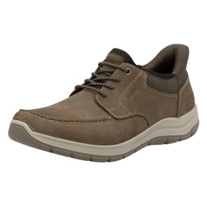 Pantofi barbati maro casual piele naturala cu talpa joasa Rieker 03656-24-Maro