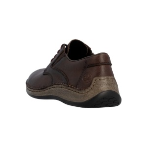 Pantofi barbati maro casual piele naturala cu talpa joasa Rieker 05211-25-Maro