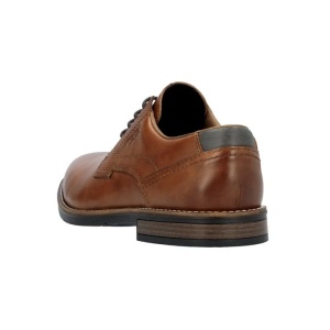 Pantofi barbati maro casual piele naturala cu toc Rieker 13523-24-Maro