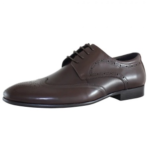 Pantofi barbati maro eleganti piele naturala cu toc Alberto Clarini C213-302B-Maro