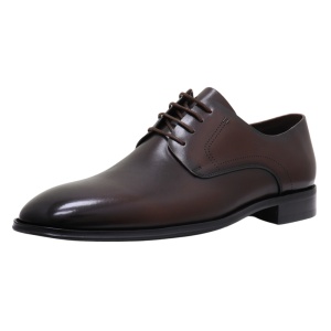 Pantofi barbati maro eleganti piele naturala cu toc Caribu 3MKD1-08-3BC4-N-Maro