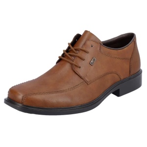Pantofi barbati maro eleganti piele naturala impermeabili cu toc Rieker B0013-24-Maro
