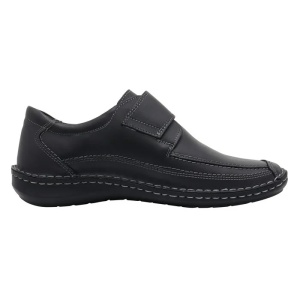 Pantofi barbati negru casual piele naturala cu talpa joasa Nicolis 203220-Negru