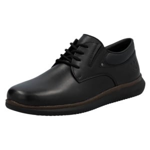 Pantofi barbati negru casual piele naturala cu talpa joasa Rieker 10419-00-Negru