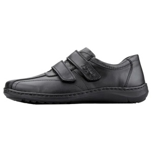 Pantofi barbati, negru, casual, piele naturala, cu talpa joasa, Waldlaufer 478301-174-001-Herwig-Negru