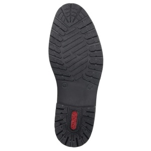 Pantofi barbati negru casual piele naturala cu toc Rieker 14603-00-Negru