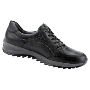 Pantofi barbati negru casual piele naturala de caprioara cu talpa groasa Waldlaufer 388005-199-001-Helle-Negru