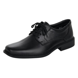 Pantofi barbati negru eleganti piele naturala cu toc Rieker B0800-00-Negru