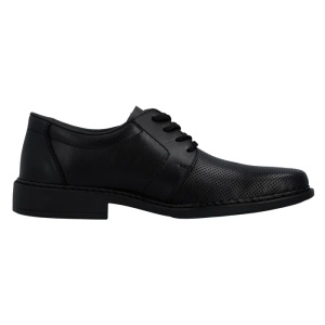Pantofi barbati negru eleganti piele naturala cu toc Rieker B0804-00-Negru