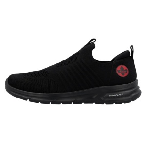 Pantofi barbati, negru, sport, textil, cu talpa joasa, Rieker B7365-00-Negru