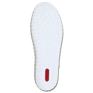Pantofi dama albastru casual piele naturala perforati cu talpa joasa Rieker L1307-12-Albastru