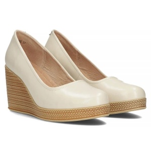 Pantofi dama bej casual piele naturala cu platforma Filippo DP3521-23-BE-Bej