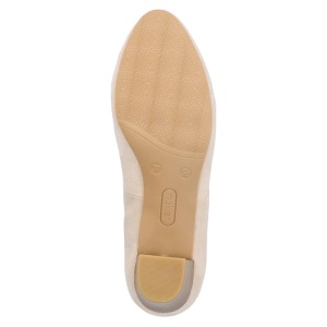 Pantofi dama bej casual textil cu toc Rieker 44650-60-Bej