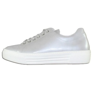 Pantofi dama, gri, casual, piele naturala lacuita, cu talpa joasa, Gabor 34-402-4-Gri
