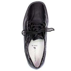 Pantofi dama negru casual piele naturala cu talpa joasa Waldlaufer 860010-214-001-Moni-Negru