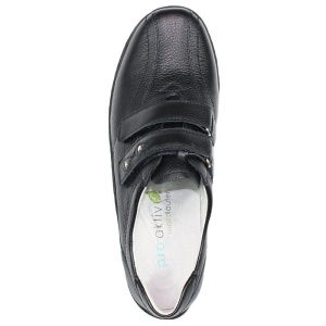 Pantofi dama negru casual piele naturala cu talpa joasa Waldlaufer 496301-172-001-Henni-Negru