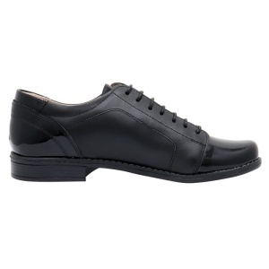 Pantofi dama negru casual piele naturala cu toc Nicolis 14238-L-Negru
