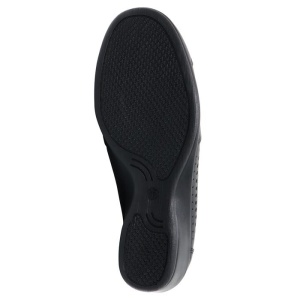 Pantofi dama negru casual piele naturala perforati cu talpa joasa Nicolis 13953-Negru