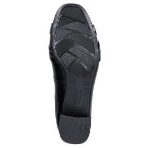 Pantofi dama negru elegant piele naturala cu toc Rieker 45068-00-Negru