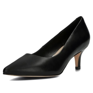 Pantofi dama negru eleganti piele naturala cu toc Filippo DP4426-23-BK-Negru