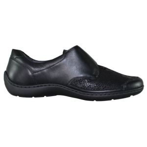 Pantofi dama negru ortopedici casual piele naturala cu talpa joasa Waldlaufer 496H31-352-001-Henni-Negru
