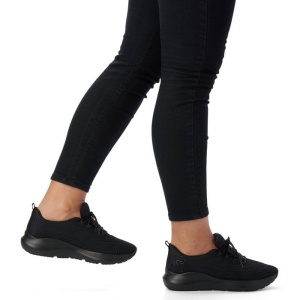 Pantofi dama negru sport textil cu platforma Rieker 42103-01-Negru