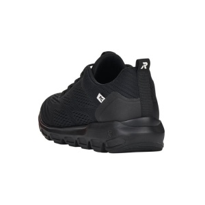 Pantofi dama negru sport textil cu talpa joasa Rieker 40405-00-Negru