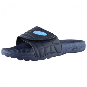 Papuci albastru inchis ortopedici din PVC cu talpa joasa Scholl Nautilus-F24354-1040-Albastru-Inchis