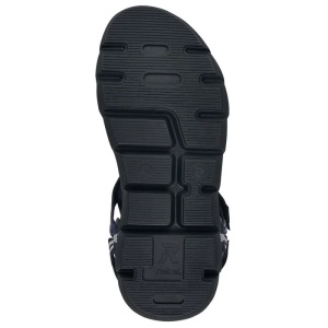 Sandale barbati albastru sport textil cu talpa joasa Rieker 20802-14-Albastru