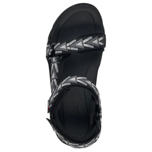 Sandale barbati gri sport textil cu talpa joasa Rieker 20802-00-Gri