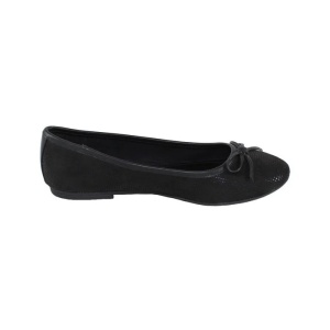 Balerini dama negru casual textil cu talpa joasa s.Oliver 5-22103-24-Negru