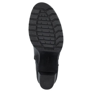 Botine dama negru casual piele naturala cu toc Rieker Y2567-00-Negru