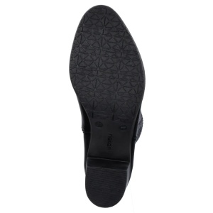 Cizme dama negru casual piele naturala lungi cu toc Rieker Y2050-00-Negru