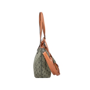 Geanta dama verde casual piele ecologica de mana si de umar cu bareta reglabila si detasabila Rieker H1305-54-Verde