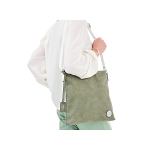 Geanta dama verde casual piele ecologica de umar cu bareta reglabila Rieker H1033-55-Verde