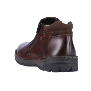 Ghete barbati maro casual piele naturala impermeabile imblanite cu talpa joasa Rieker B0392-25-Maro