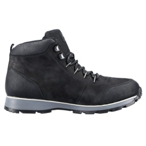 Ghete barbati negru casual piele naturala cu talpa joasa Rieker F5710-00-Negru