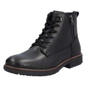 Ghete barbati negru casual piele naturala imblanite cu toc Rieker 33104-00-Negru