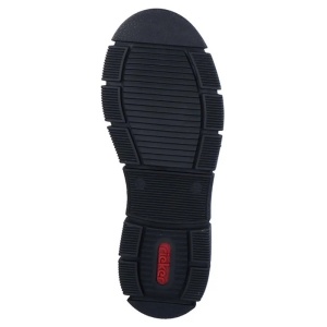 Ghete dama bej casual piele ecologica imblanite cu talpa joasa Rieker X3414-60-Bej