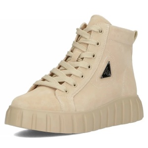 Ghete dama bej casual piele naturala cu talpa joasa Filippo DBT4146-23-BE-Bej
