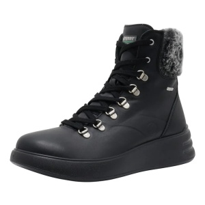 Ghete dama negru casual piele naturala impermeabile cu talpa groasa Grisport 863593-6806T1G-Negru